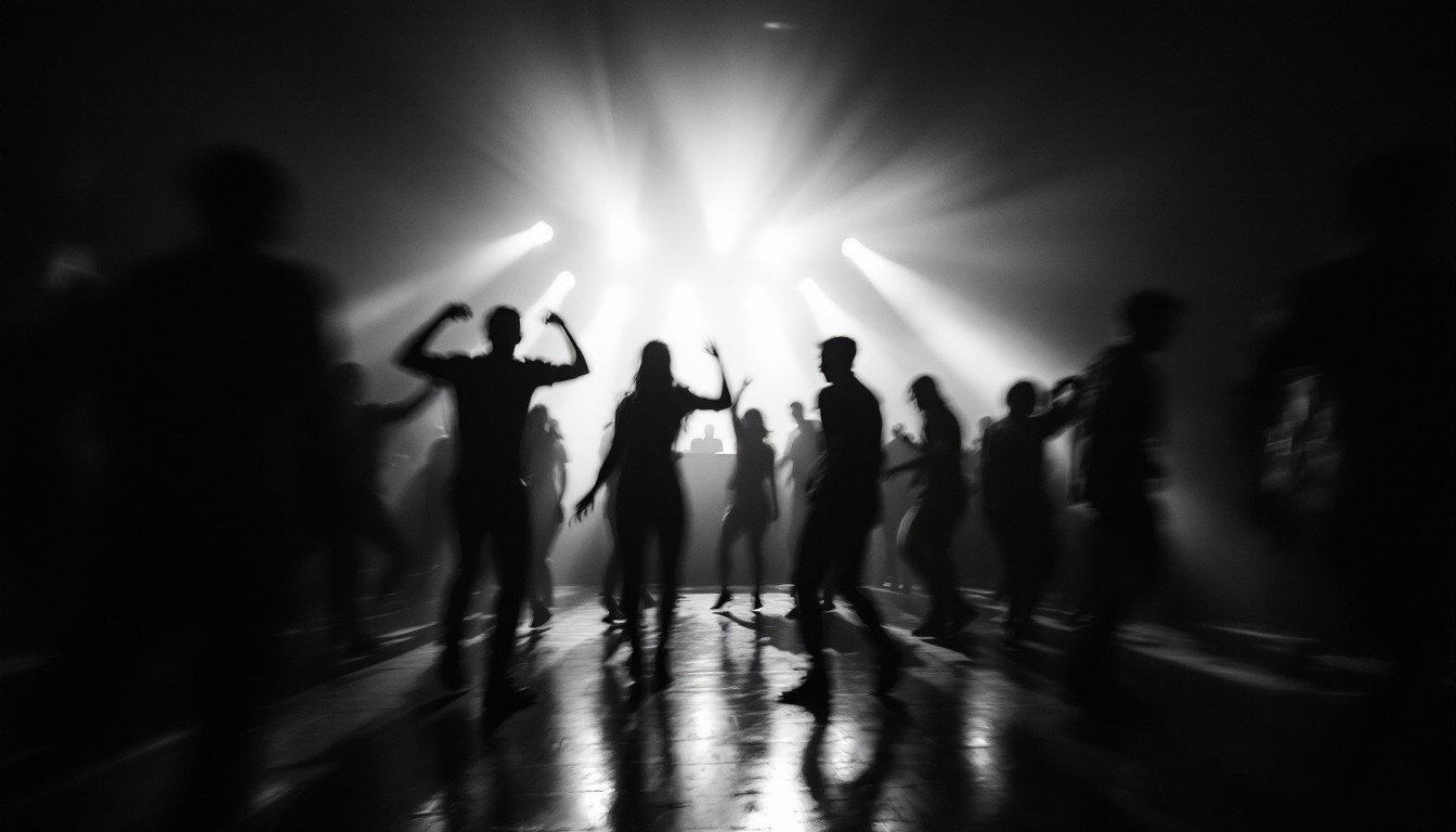 Dancing crowd